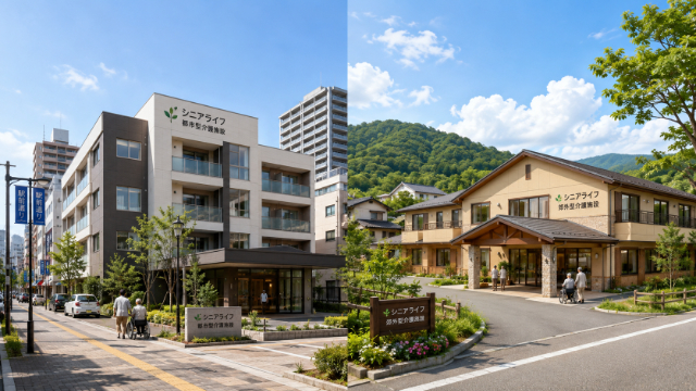 都市部と郊外